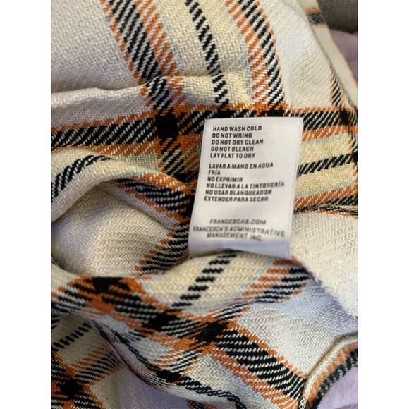 Francesca's Women's Plaid Pleated Mini Skirt Size L Casual - Picture 8 of 8